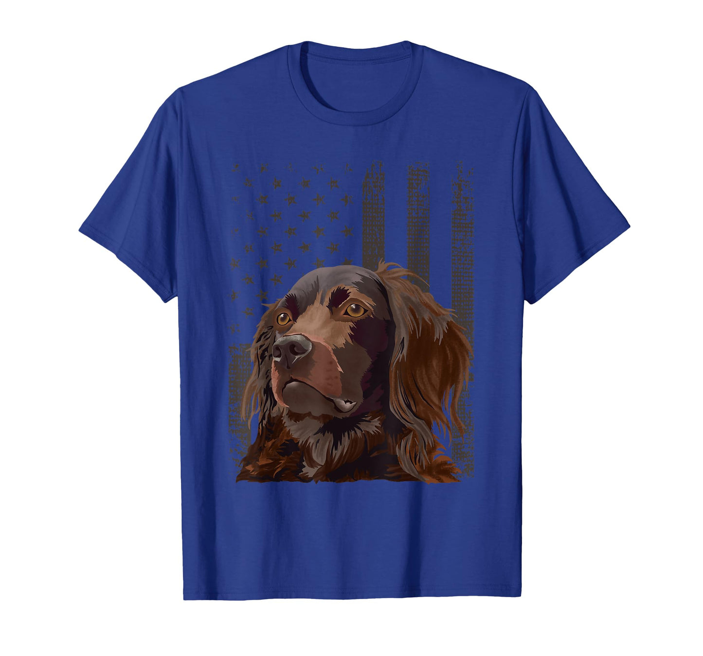 American Flag Boykin Spaniel 4th Of July T-Shirt