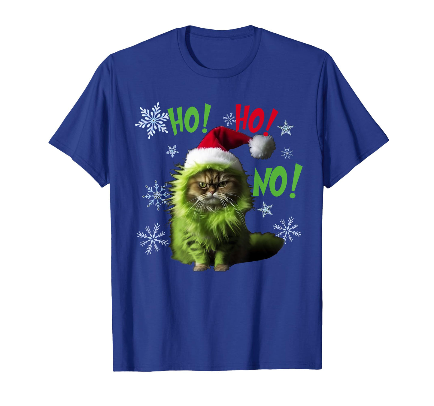 Ho Ho No - Funny Bad Cat Christmas T-Shirt
