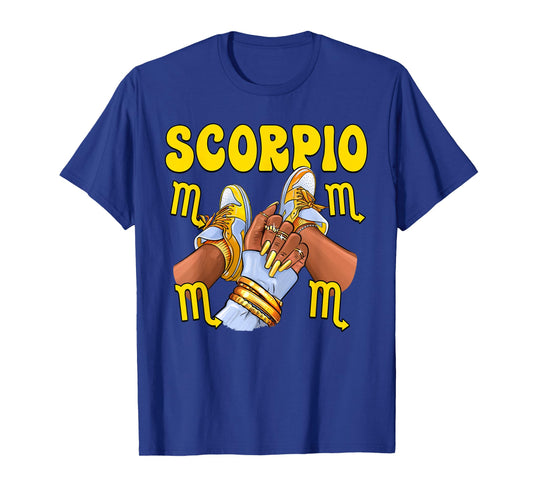 Scorpio Black Girl Women Shoes Sneakers Zodiac Sign T-Shirt