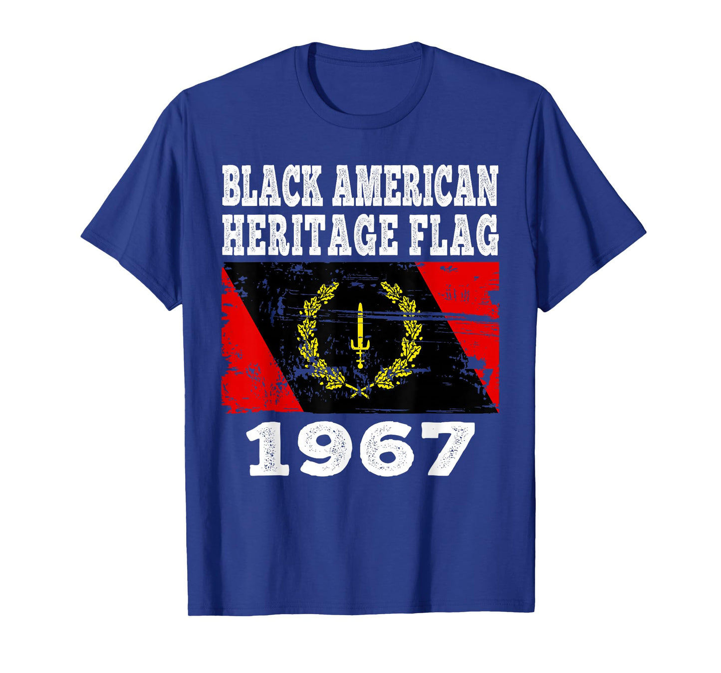Black American Heritage Flag 1967 Vintage T-Shirt