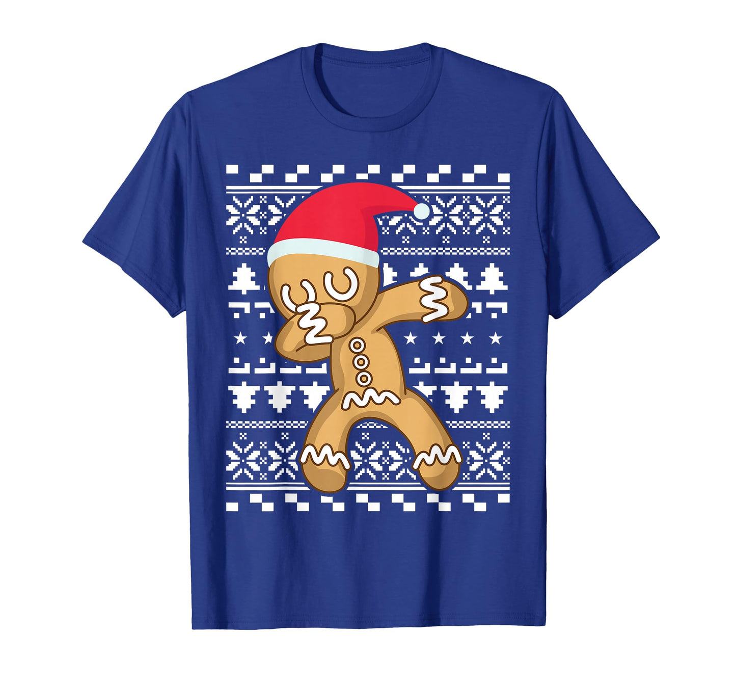 Dabbing Gingerbread Man Ugly Christmas Sweater T-Shirt