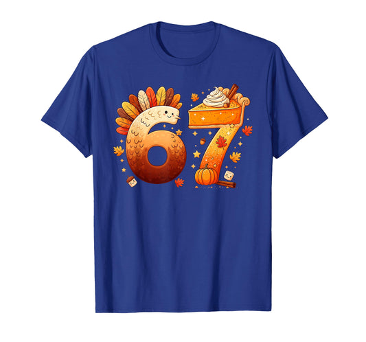 67 Thanksgiving Funny Turkey Thanksgiving 67 Six Seven T-Shirt