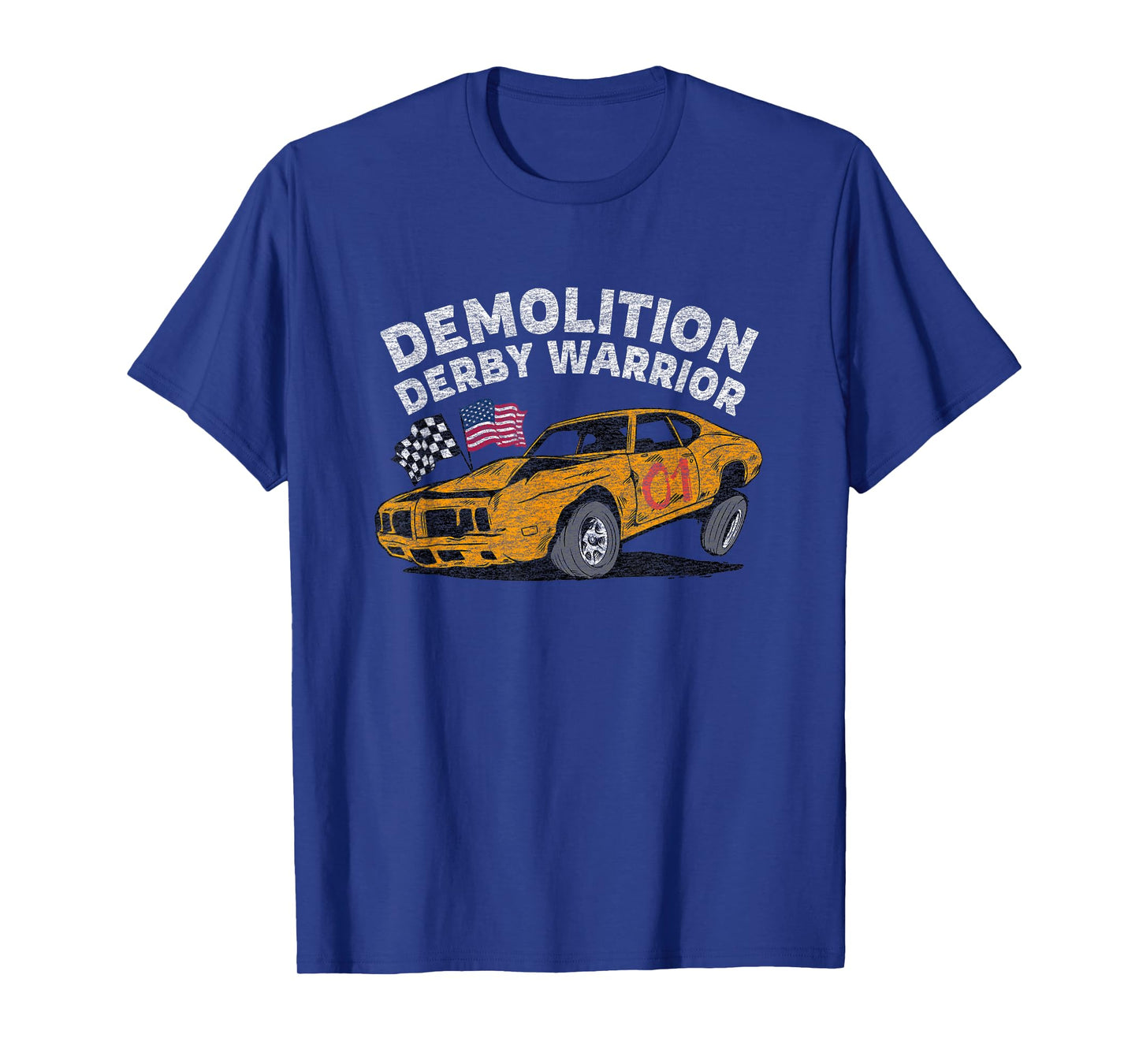 Demolition Derby Car Driver Vintage Graphic T-Shirt