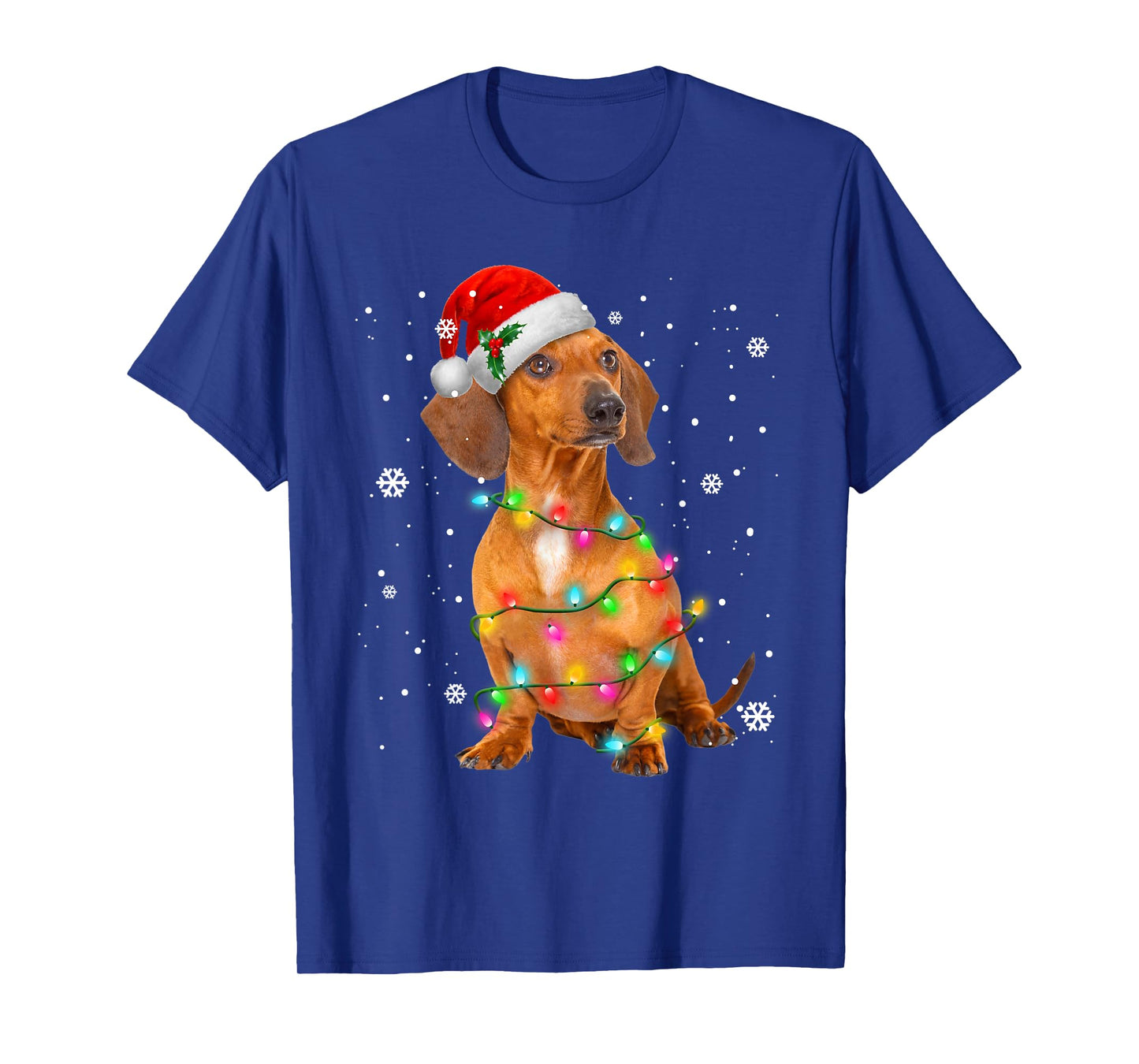 Dachshund Dogs Tree Christmas Sweater Xmas Gifts for Pet Dog T-Shirt