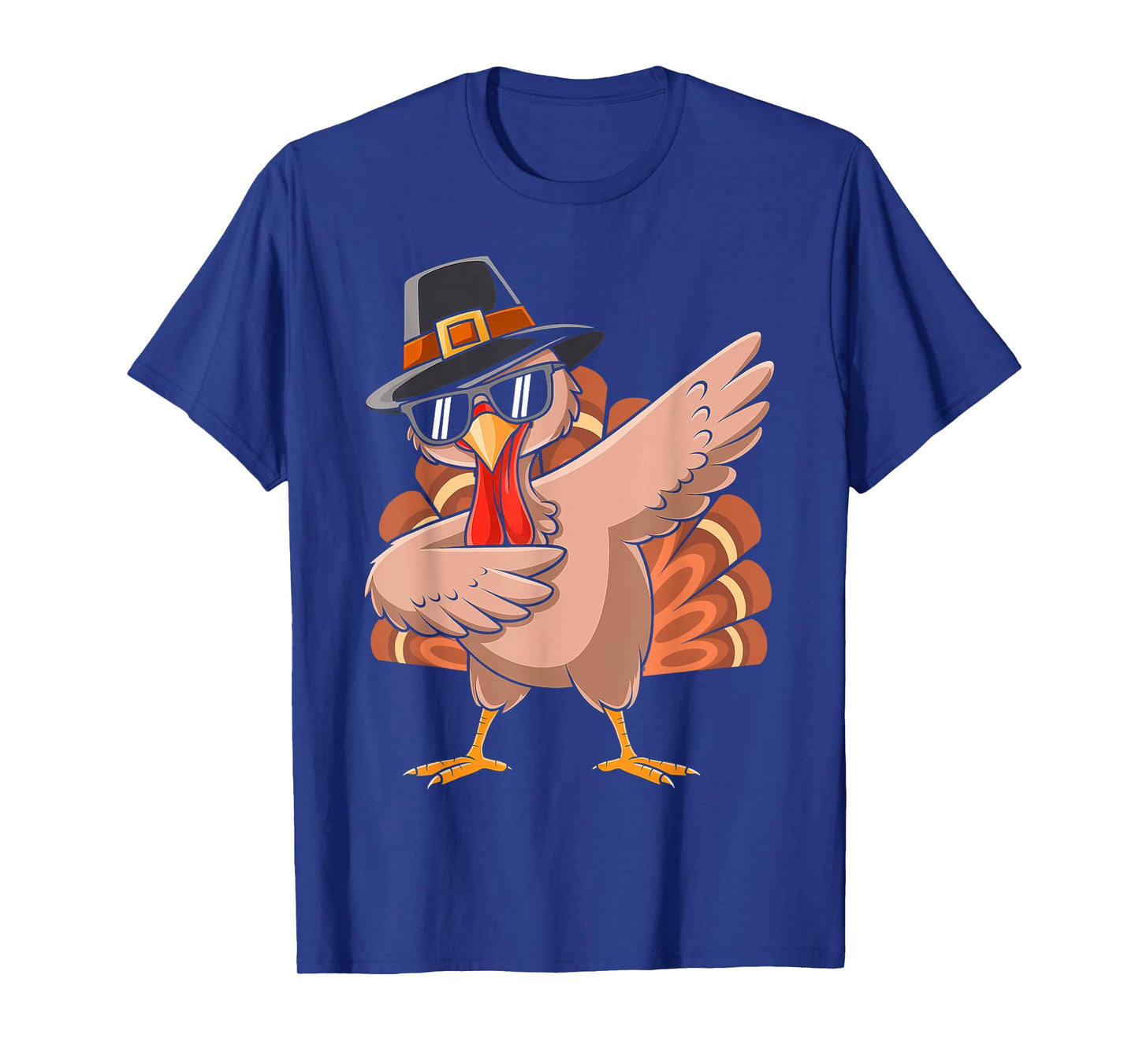 Dabbing Turkey Day Thanksgiving Pilgrim Costume Boys Kids T-Shirt