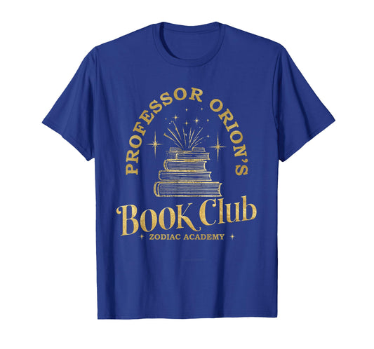 Academy Book Nerd Professor Orion's BookClub Zodiac T-Shirt