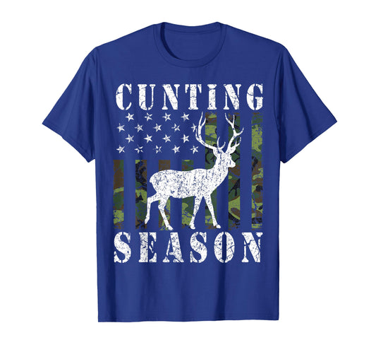 Cunting Season American Flag Counting Season Activist Funny T-Shirt