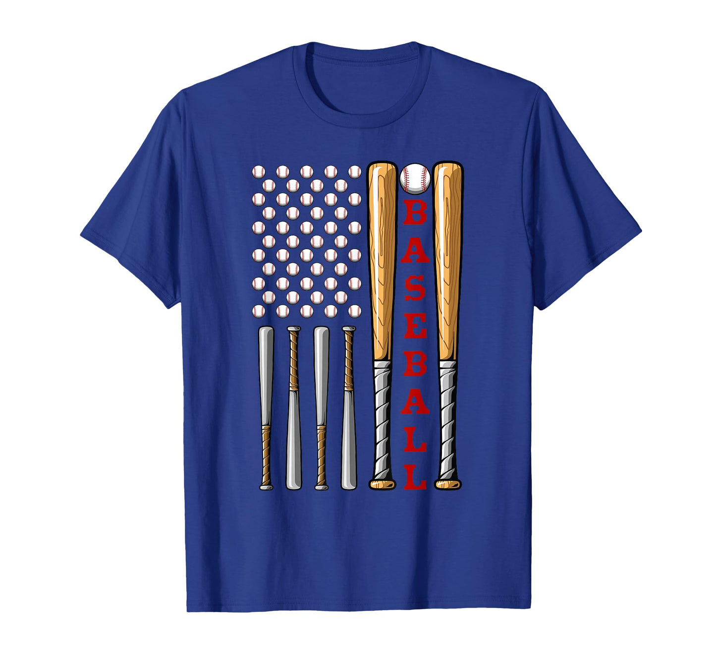 Patriotic US American Baseball Flag - Vintage Baseball Flag T-Shirt
