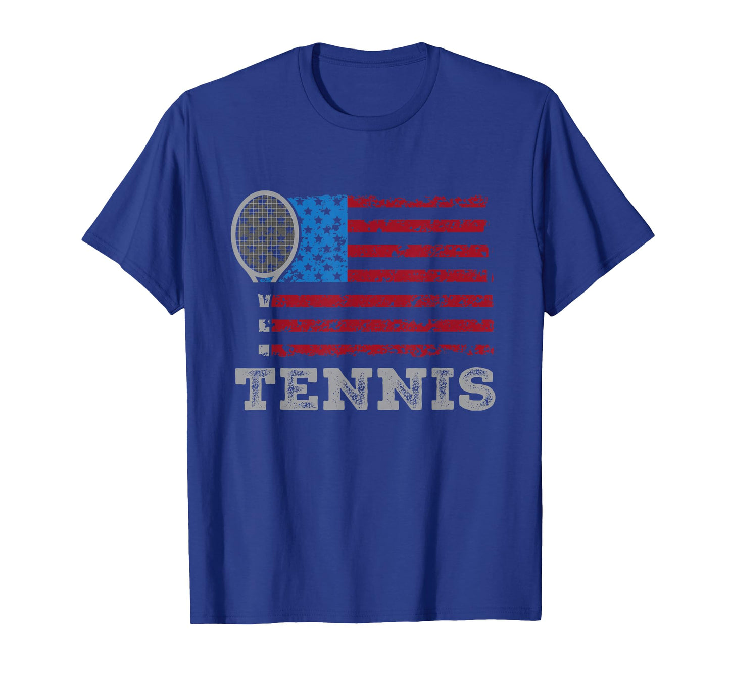 USA Flag Tennis Mens Womens US Tennis Lover Team Sport T-Shirt