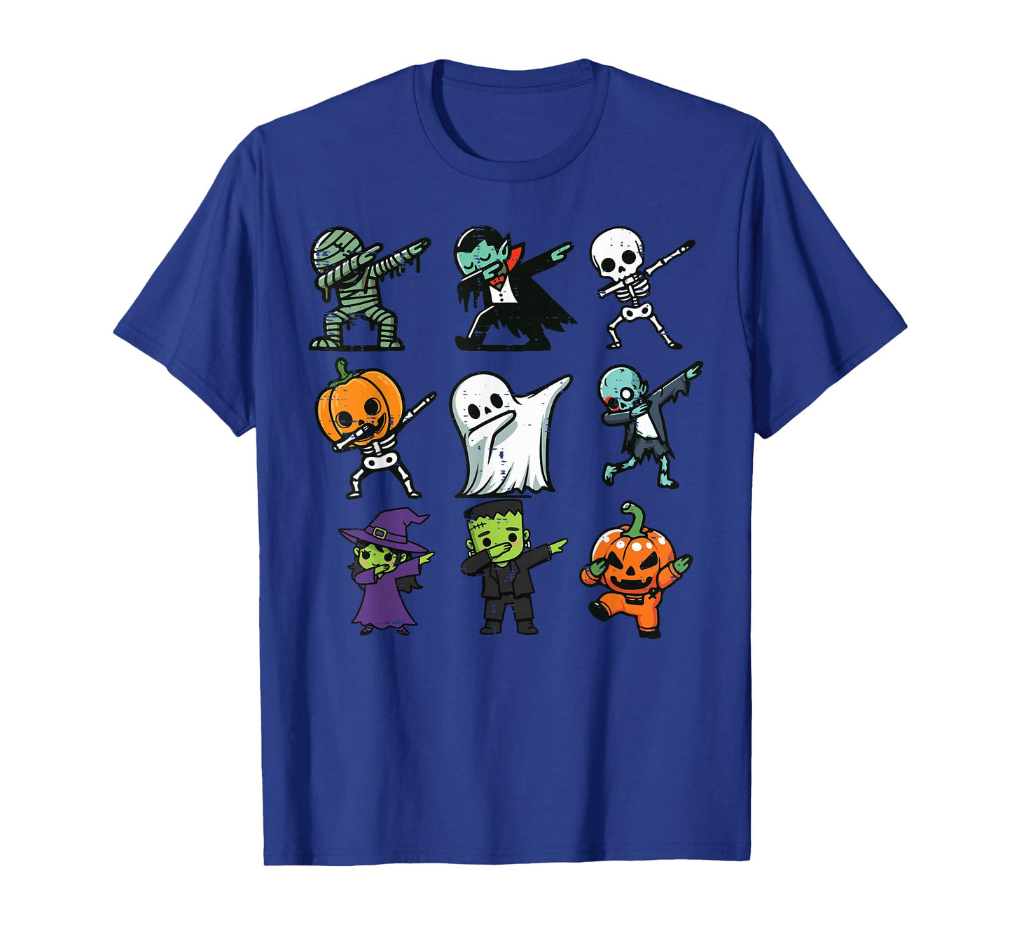 Halloween Ghost Pumpkin Skeleton Dab Costume Boys Girls Kids T-Shirt