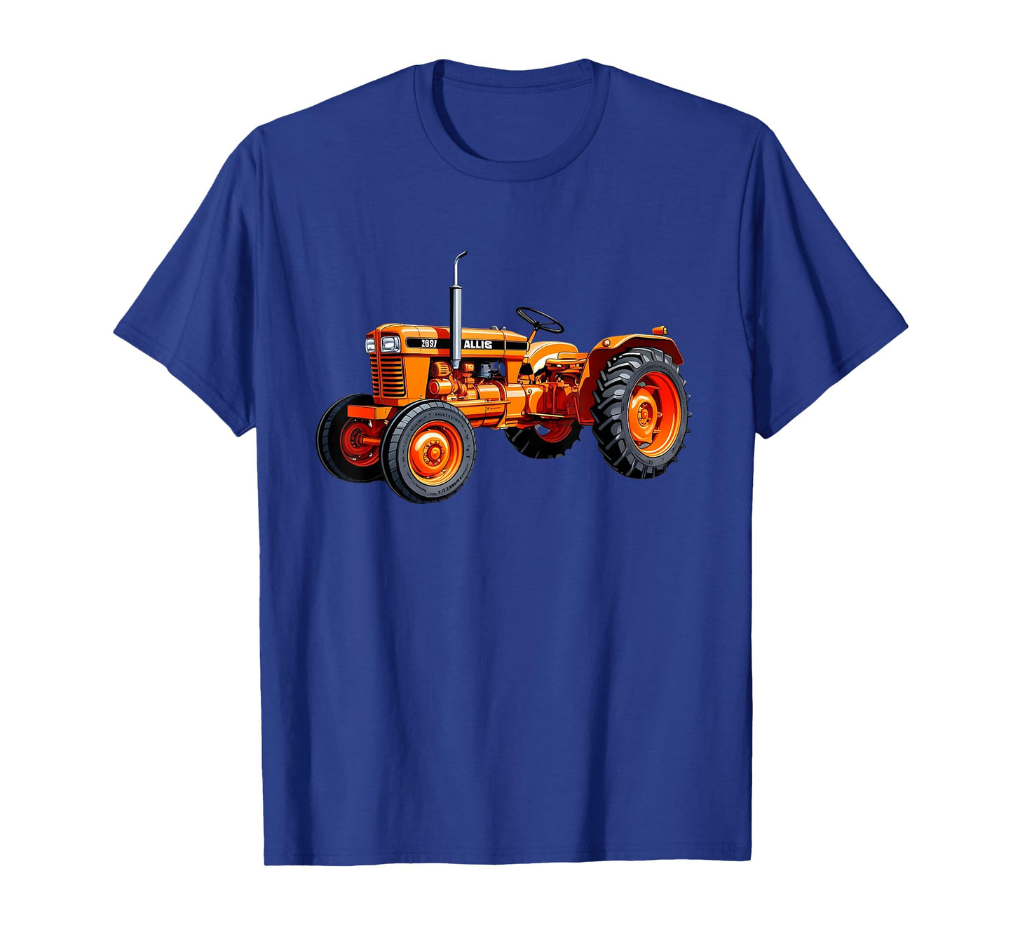 Classic Orange Tractor Retro Farming Design T-Shirt