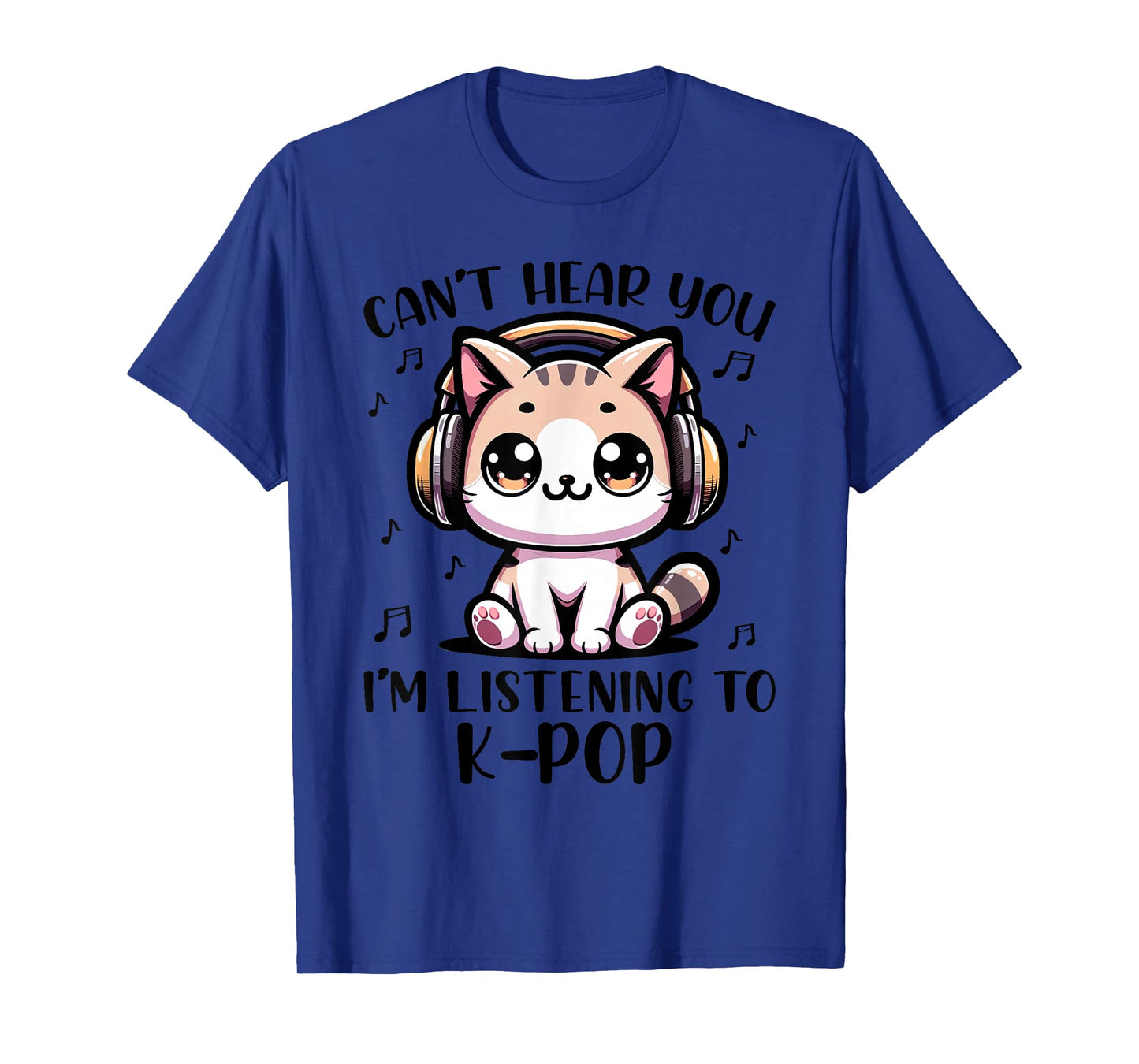 Funny Cat K-pop for Kids Teens Girls K pop Korean Pop Music T-Shirt