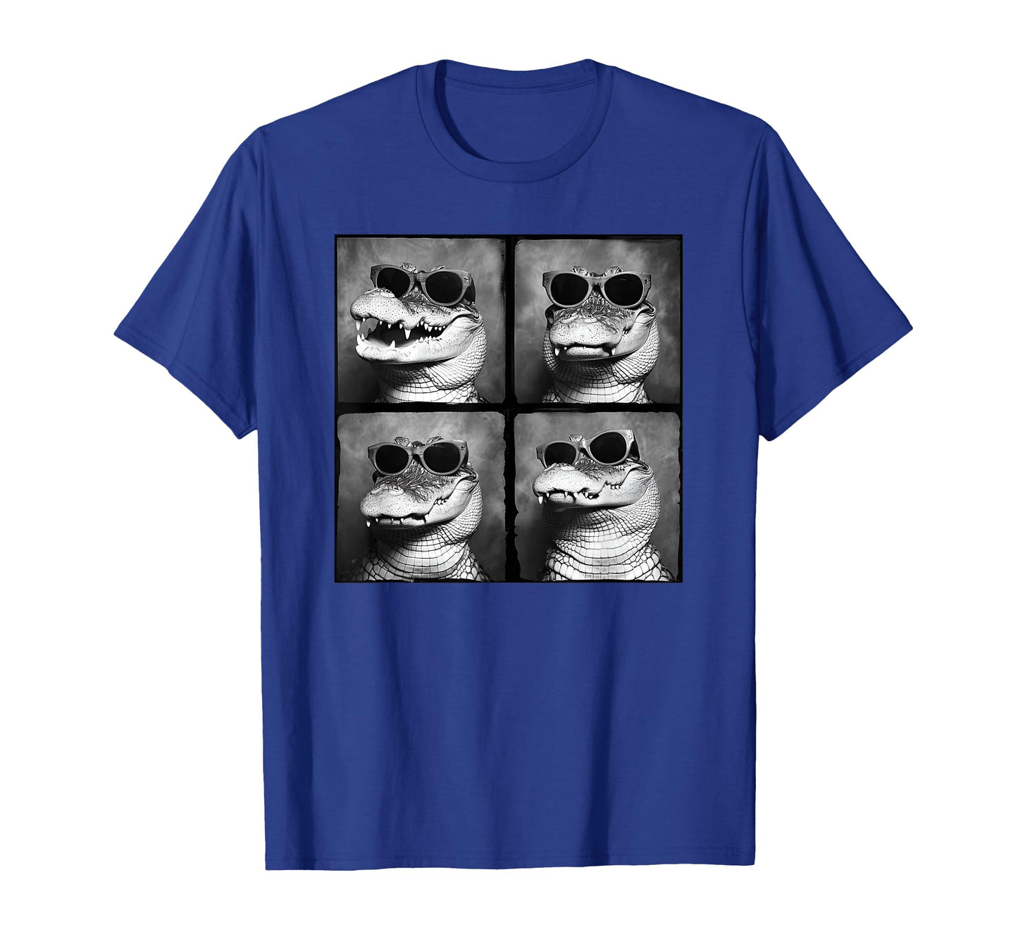 Funny Crocodile in Sunglasses Quirky Alligator Funny Gator T-Shirt