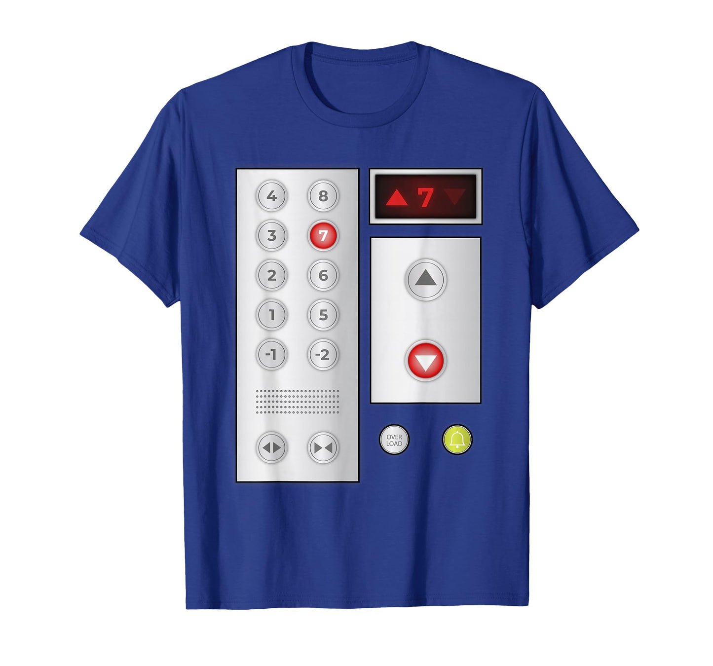 Cool Elevator Buttons Art Men Women Lift Halloween Costume T-Shirt