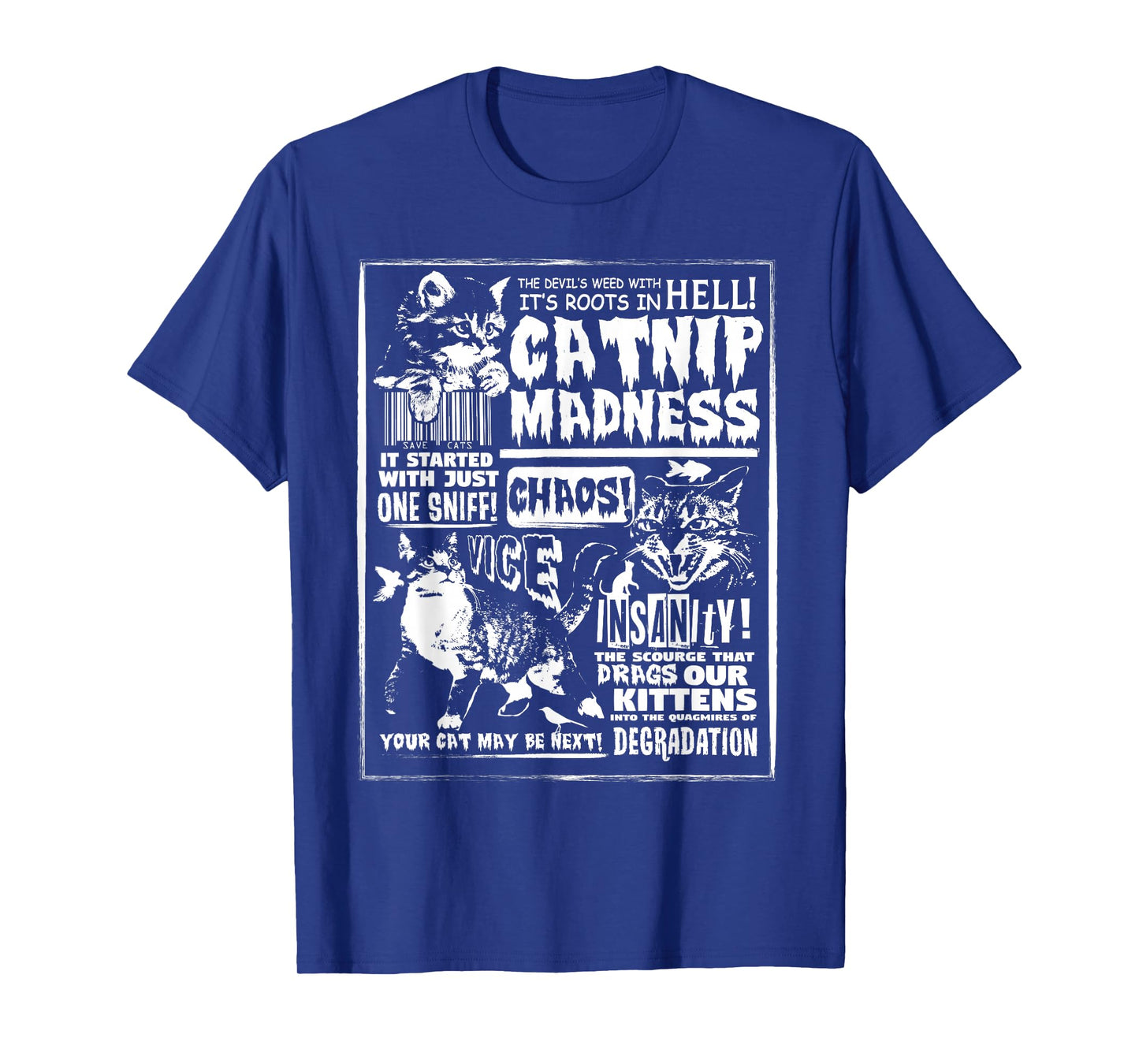 Catnip Madness Cute Kitten Cat Lover Gift for Cat Owners T-Shirt