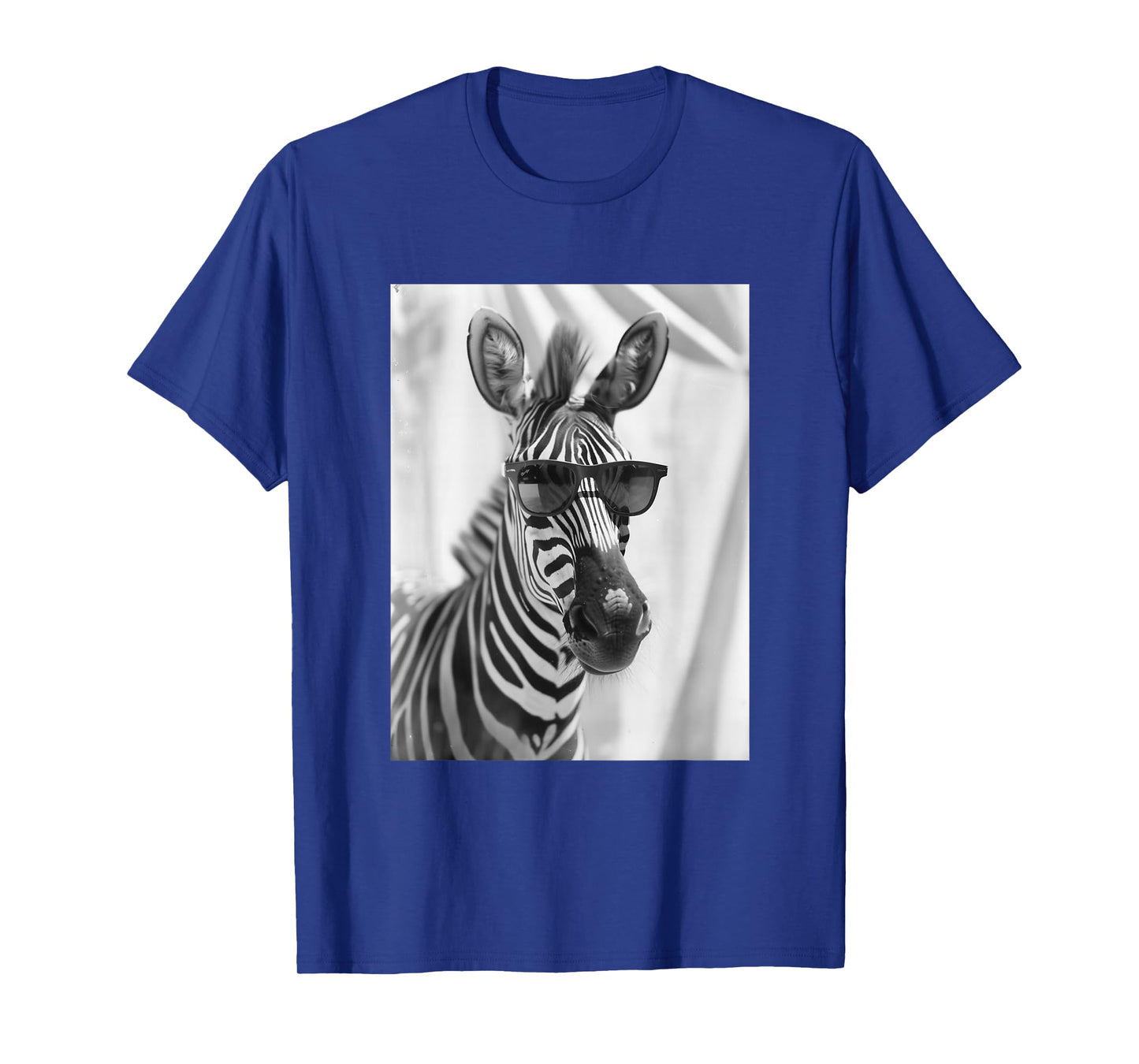 Cute Zebra with Sunglasses Cool Savanna Animal Photo Booth T-Shirt