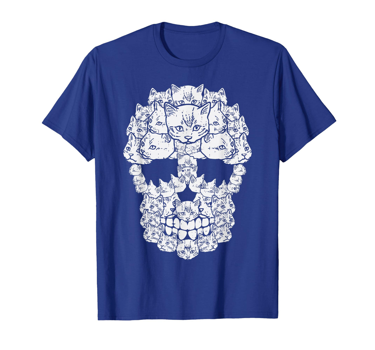 Cat Sugar Skull Dia De Los Muertos Halloween Kitten Lover T-Shirt
