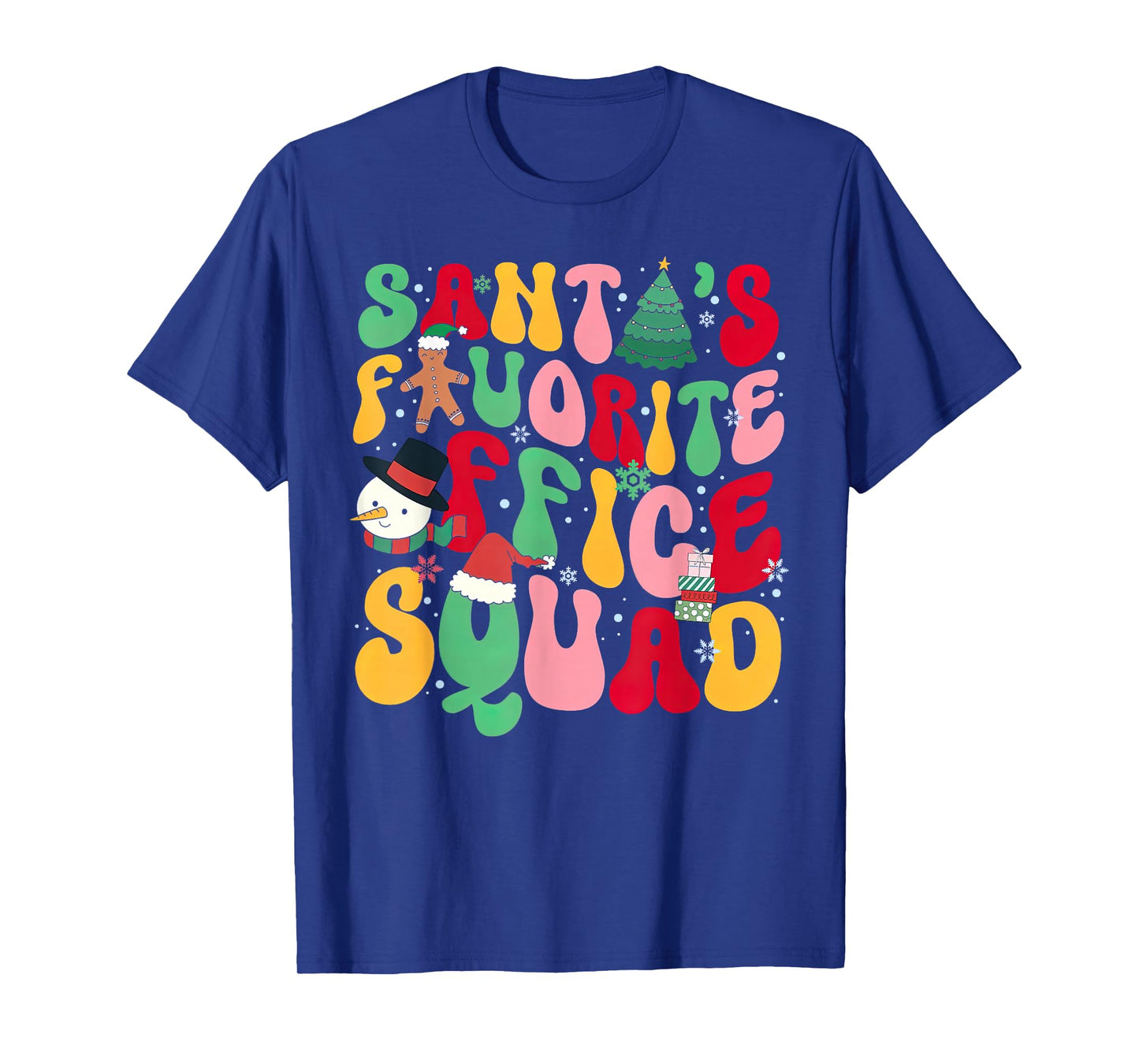 Groovy Santa Favorite Office Squad Christmas Admin Staff T-Shirt