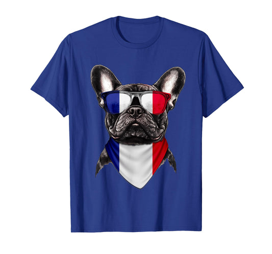 French Flag American French Bulldog Heritage France T-Shirt