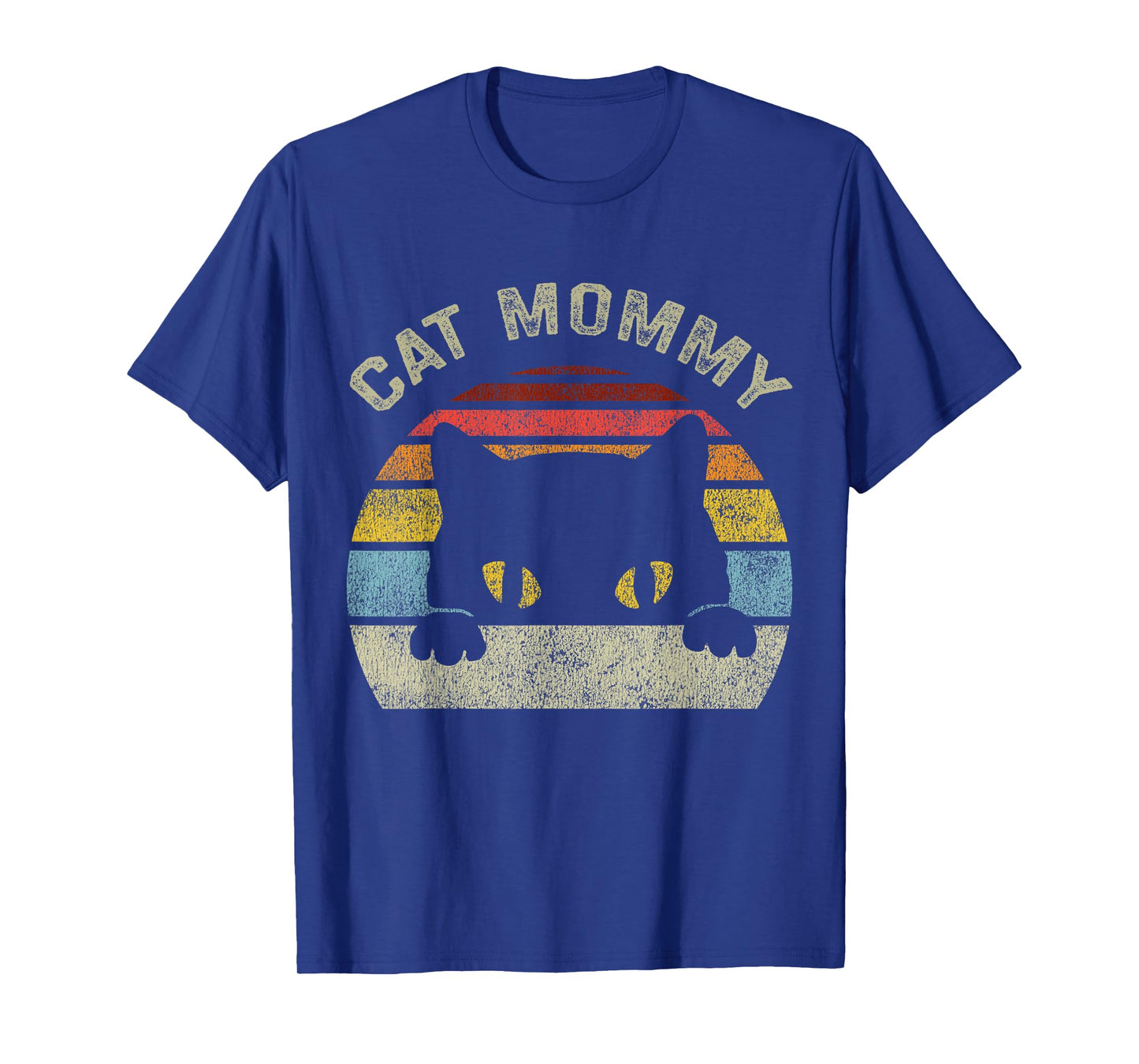 Cat Mommy Women Vintage Retro Black Cats Mom Mothers Day T-Shirt Small