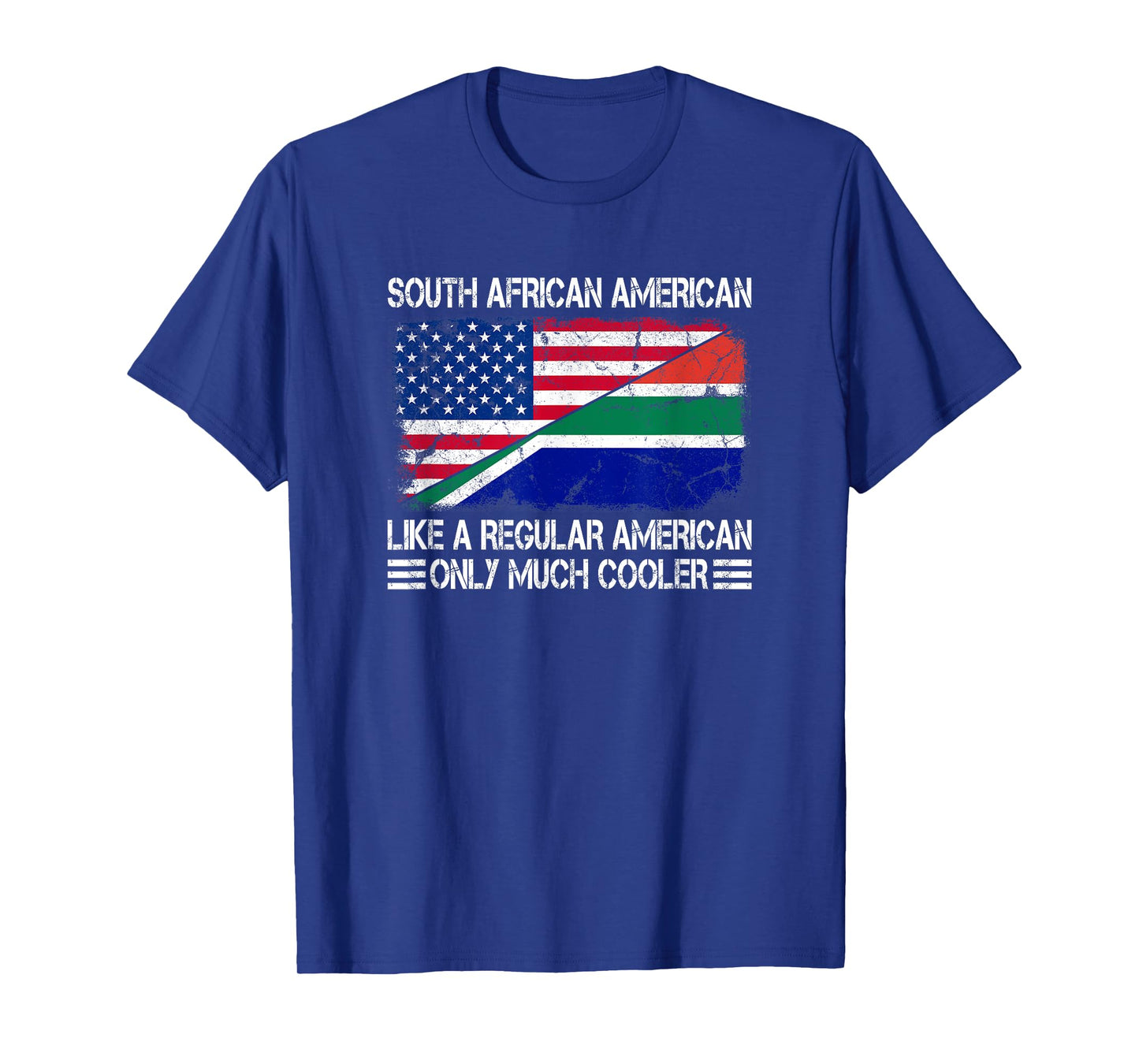 South African American Like a Regular American Half USA Flag T-Shirt