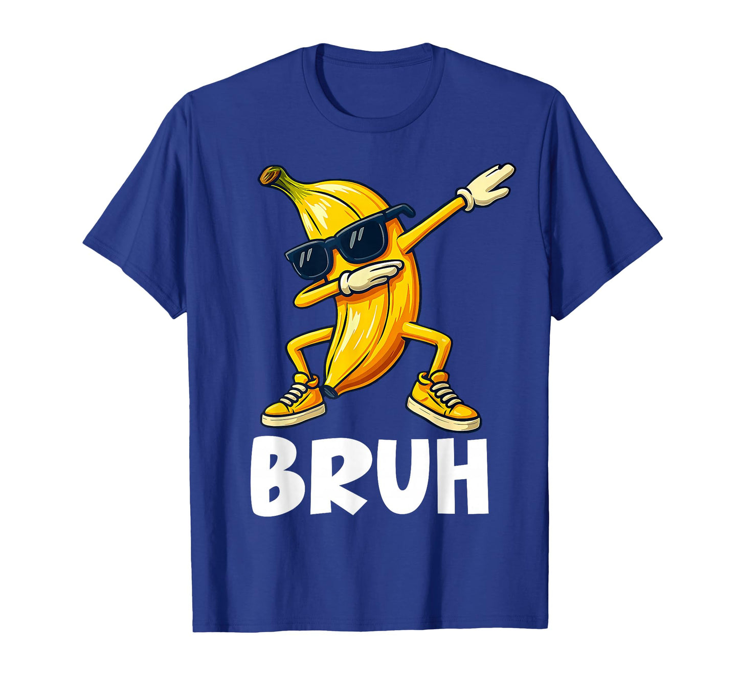 Funny Dabbing Banana Bruh Banana Lovers Retro Boys Men T-Shirt