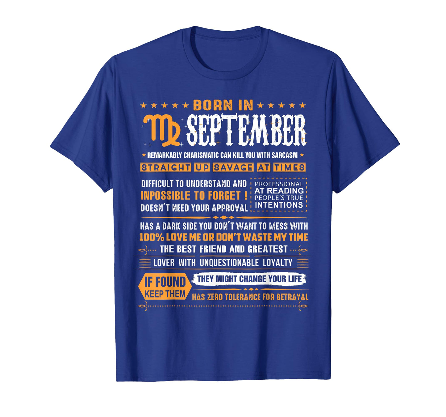 September Birthday Gifts - Born In September Virgo T-Shirt T-Shirt