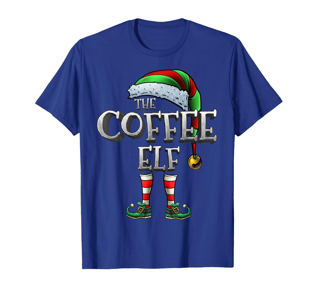 The Coffee Elf Shirt Matching Family Coffee Christmas Elf T-Shirt