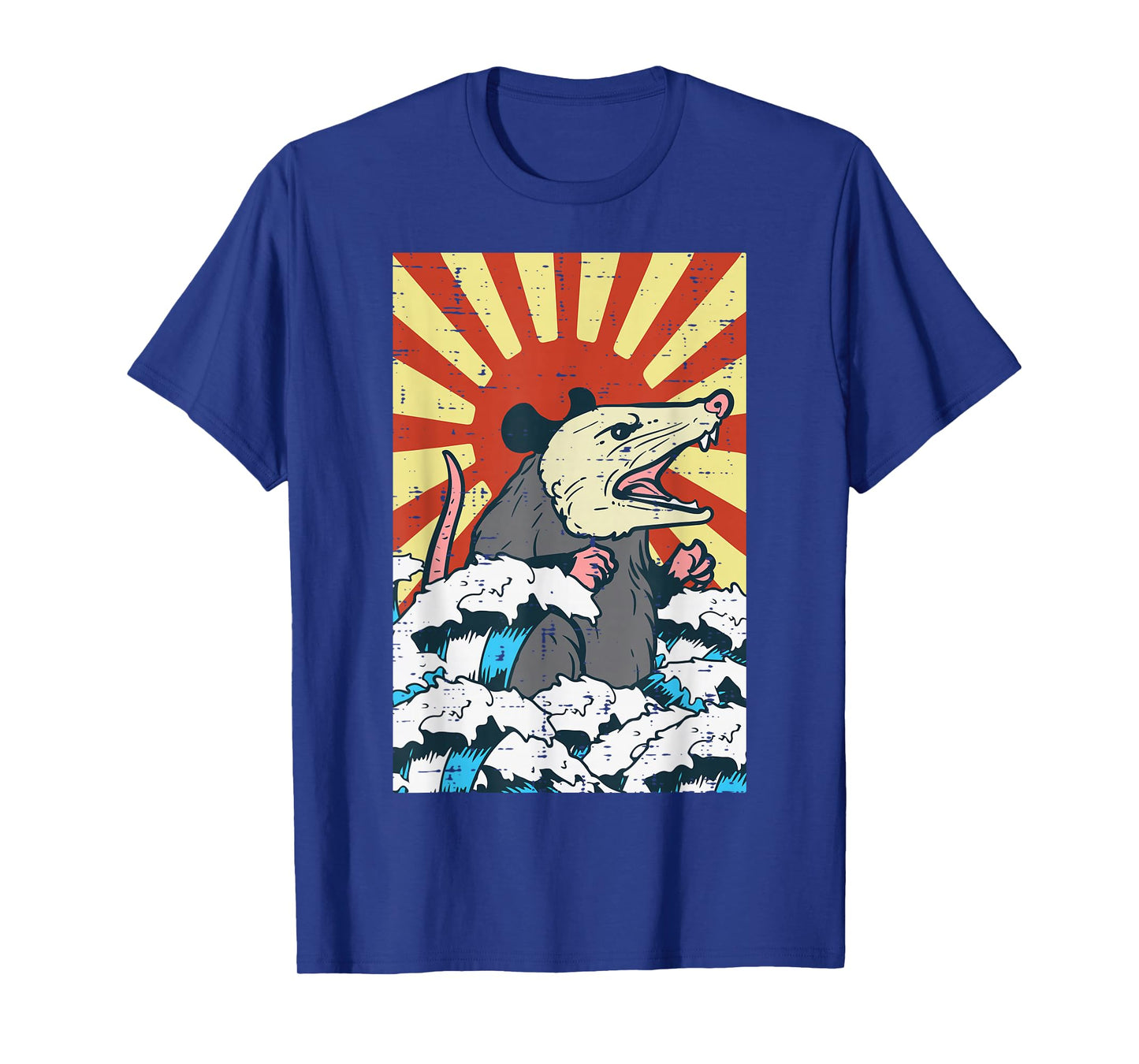 Opossum Japan Sun Wave Vintage Possum Monster Men Women Kids T-Shirt