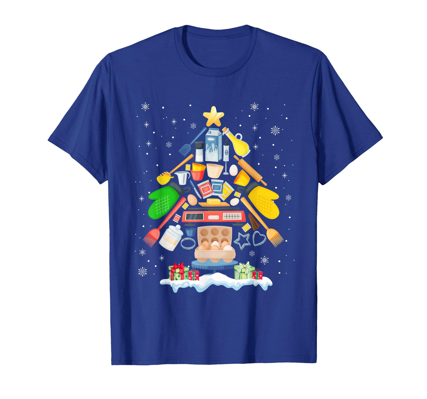 Baking Christmas Tree Pajama Merry Christmas Baker Xmas T-Shirt
