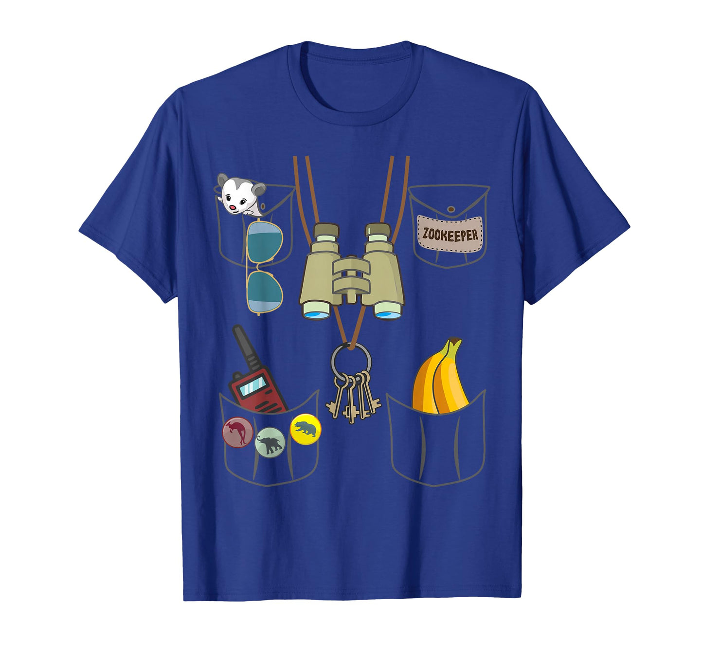 Zookeeper Halloween Jungle Safari Explorer Imitation Costume T-Shirt