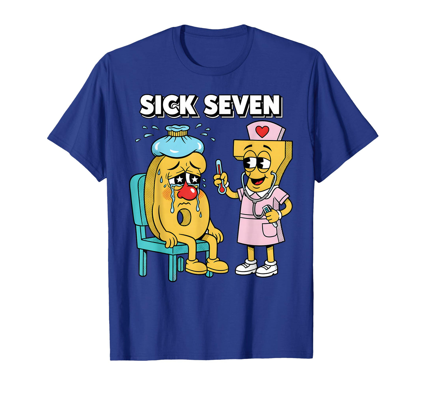 Sick Seven Meme Six Seven Sick 7 Funny Nurse Women Men T-Shirt