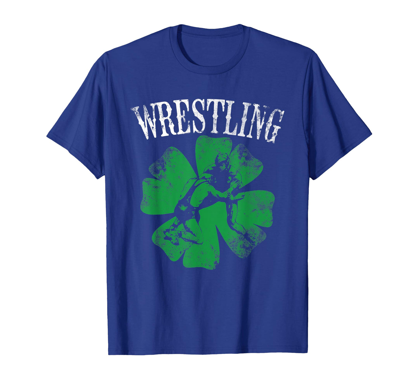 Irish American Flag Shamrock Wrestling St Patrick's Day Gift Women Kids Men T-Shirt