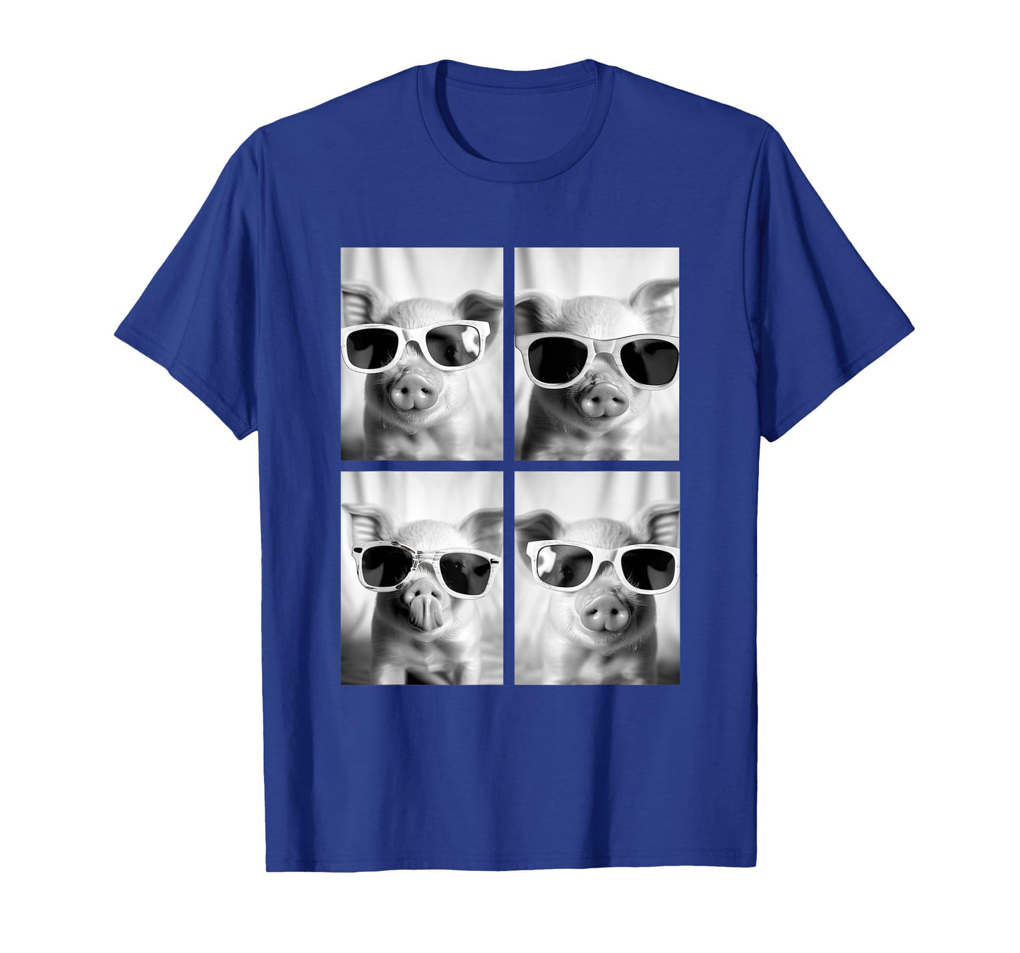 Baby Pigs with Sunglasses Cute Piglets Animals Photo Booth T-Shirt