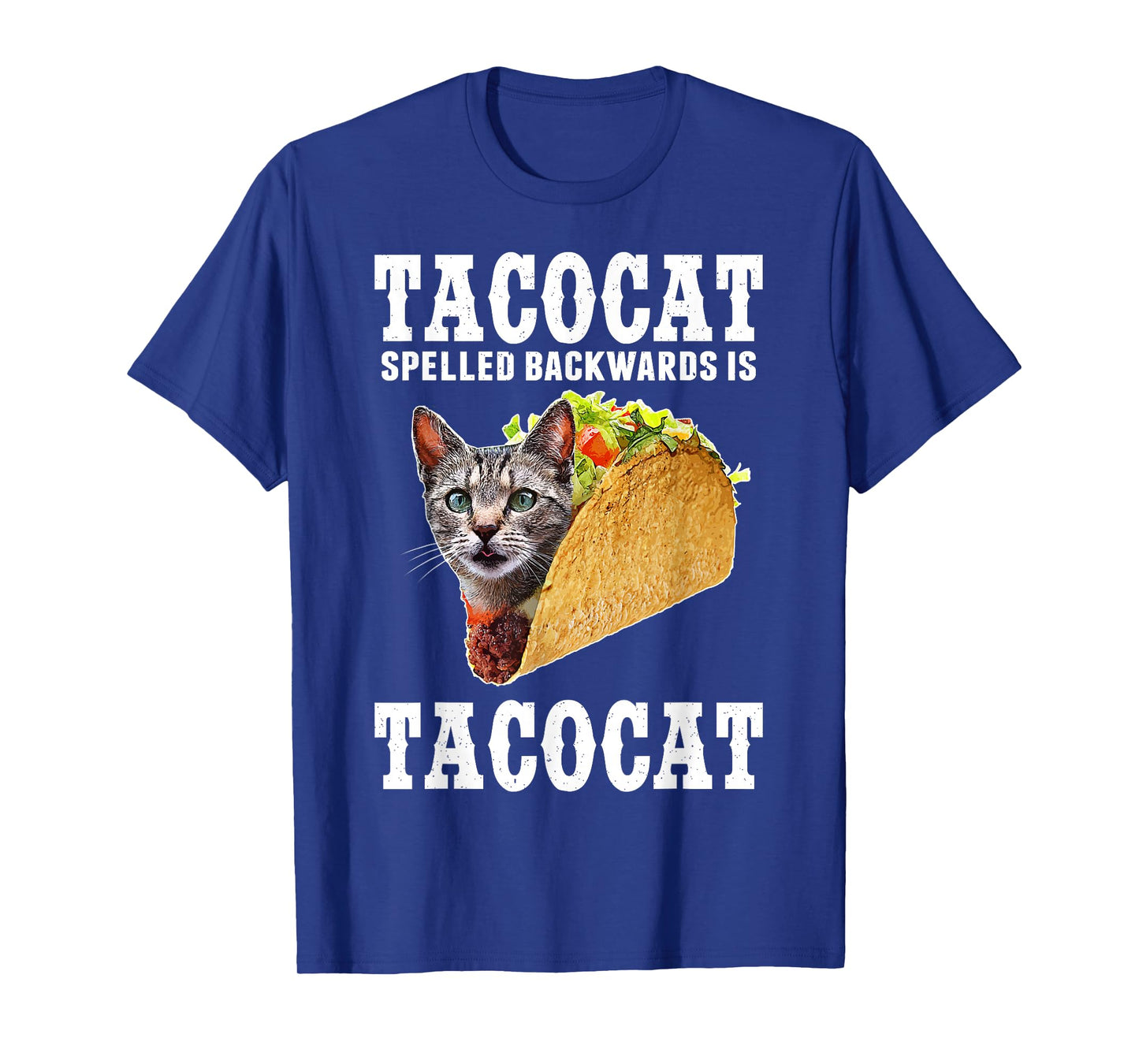 Tacocat Spelled Backwards is Tacocat Funny Cat Gift T-Shirt