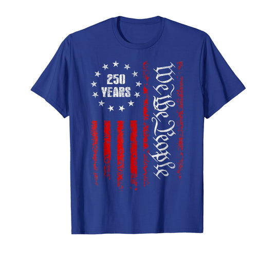250 Years 1776-2026 250th Birthday USA Patriotic 4th of July T-Shirt