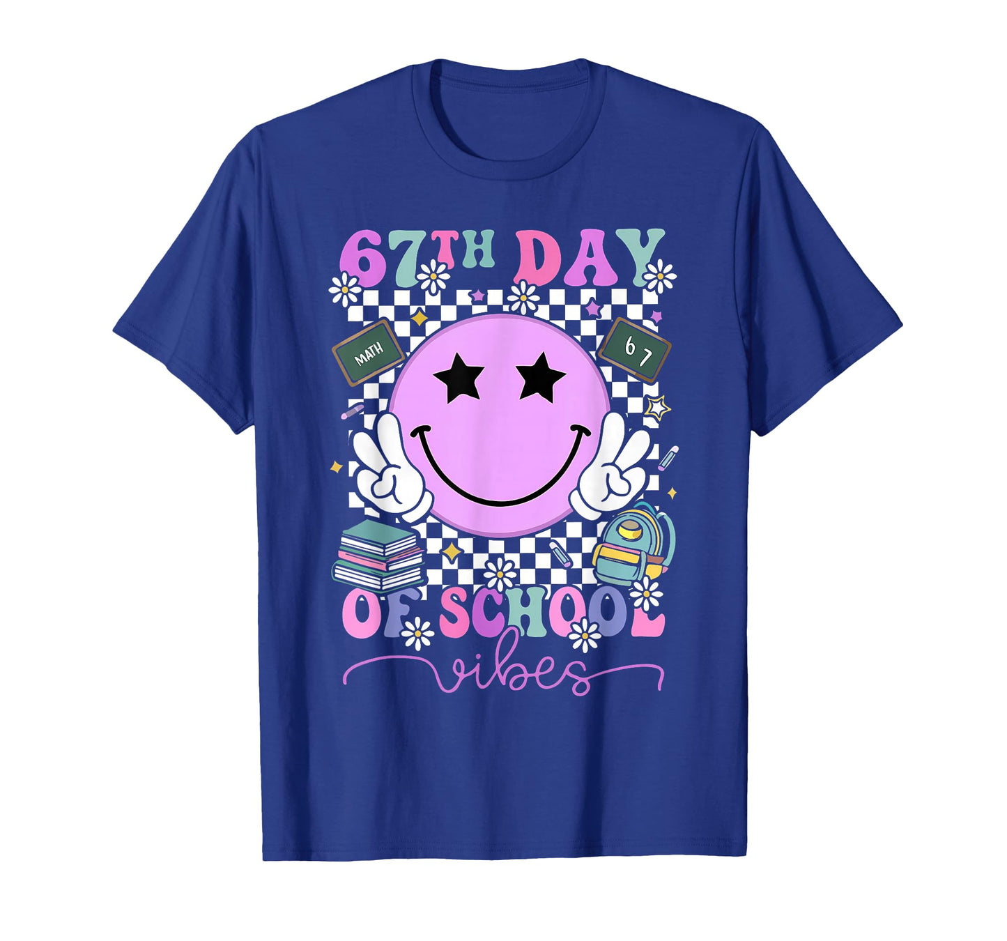67th Days of School Funny Viral 6 7 Six Seven Meme T-Shirt