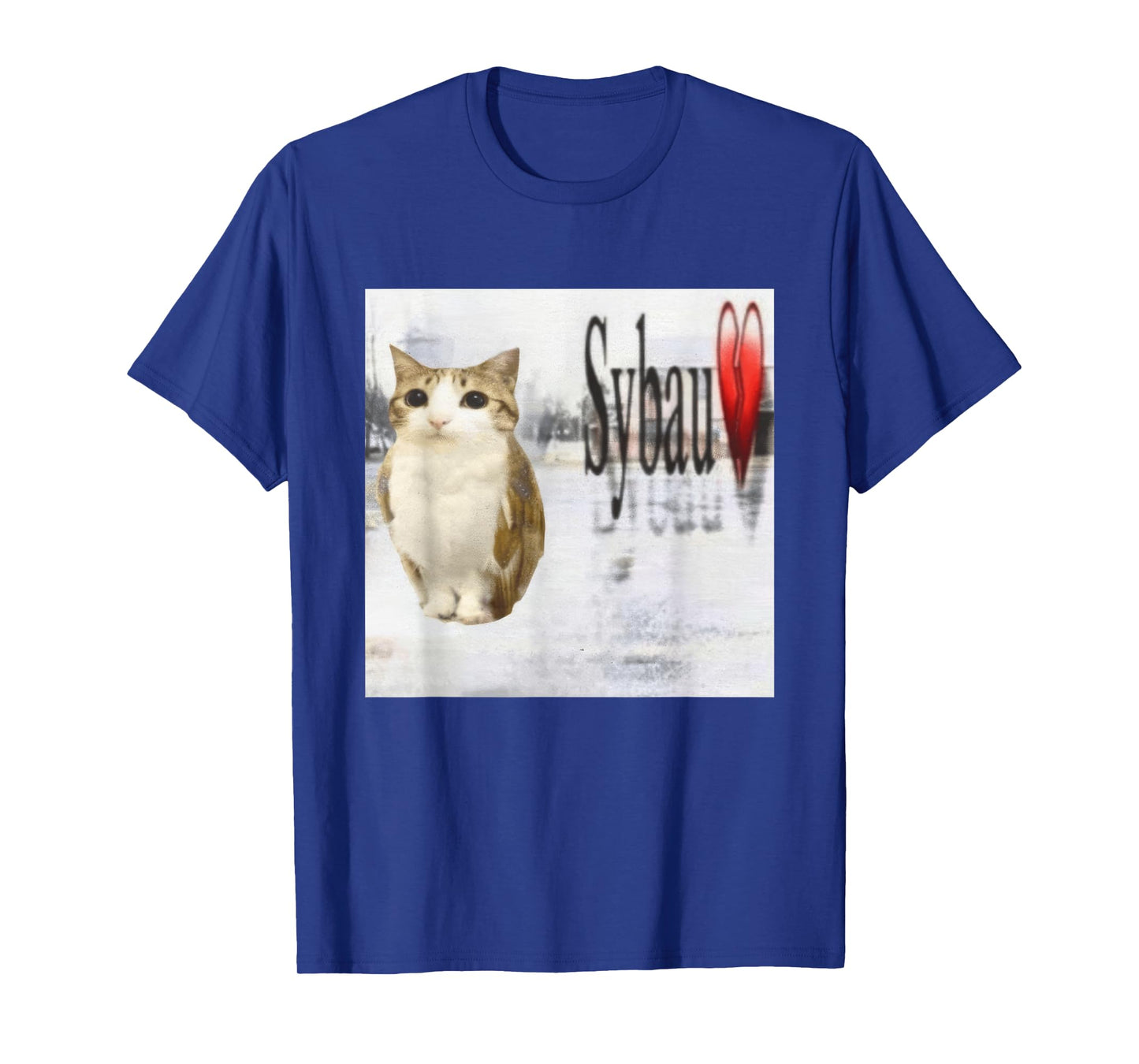 Meowl SYBAU Meme Funny Cat-Owl Brainrot Silly Cursed Cat T-Shirt