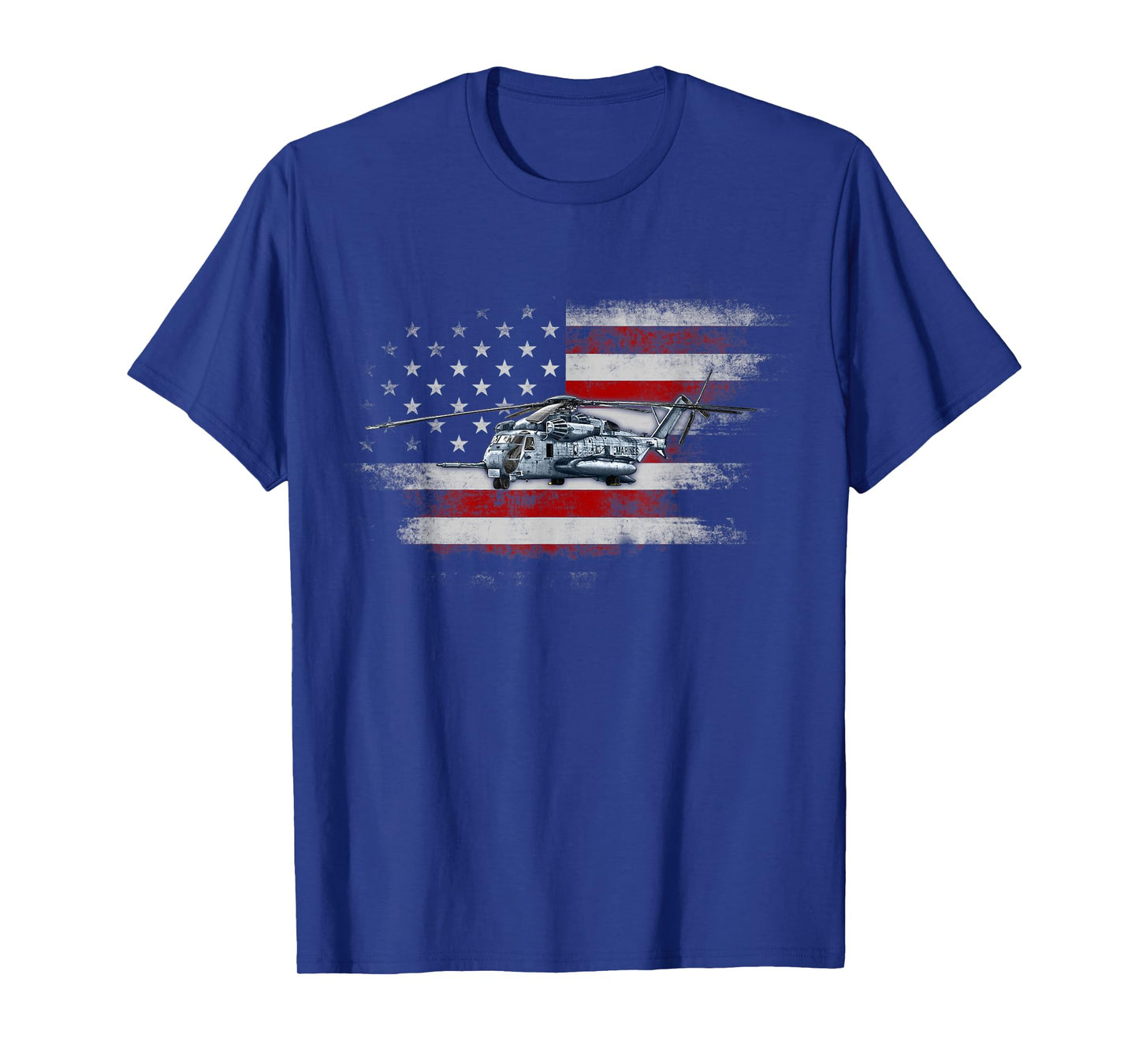 Patriotic CH-53 and MH-53 helicopter Flag Helicopter Pilot T-Shirt for Women Men