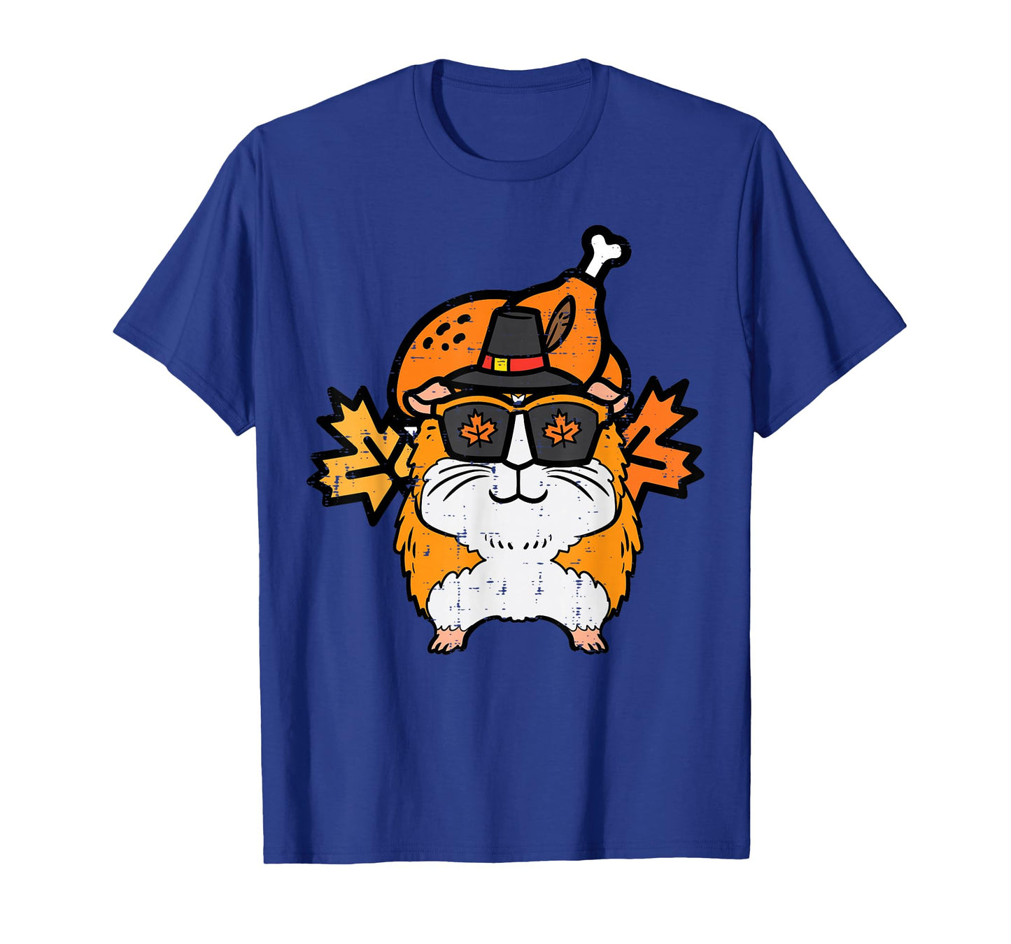 Thanksgiving Guinea Pig Turkey Day Fall Pet Men Women Kids T-Shirt