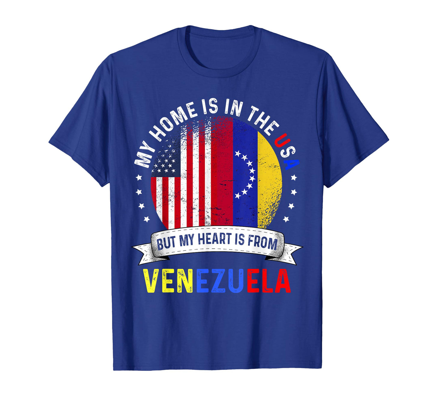 Venezuelan American Patriot Heart is from Venezuela Flag T-Shirt