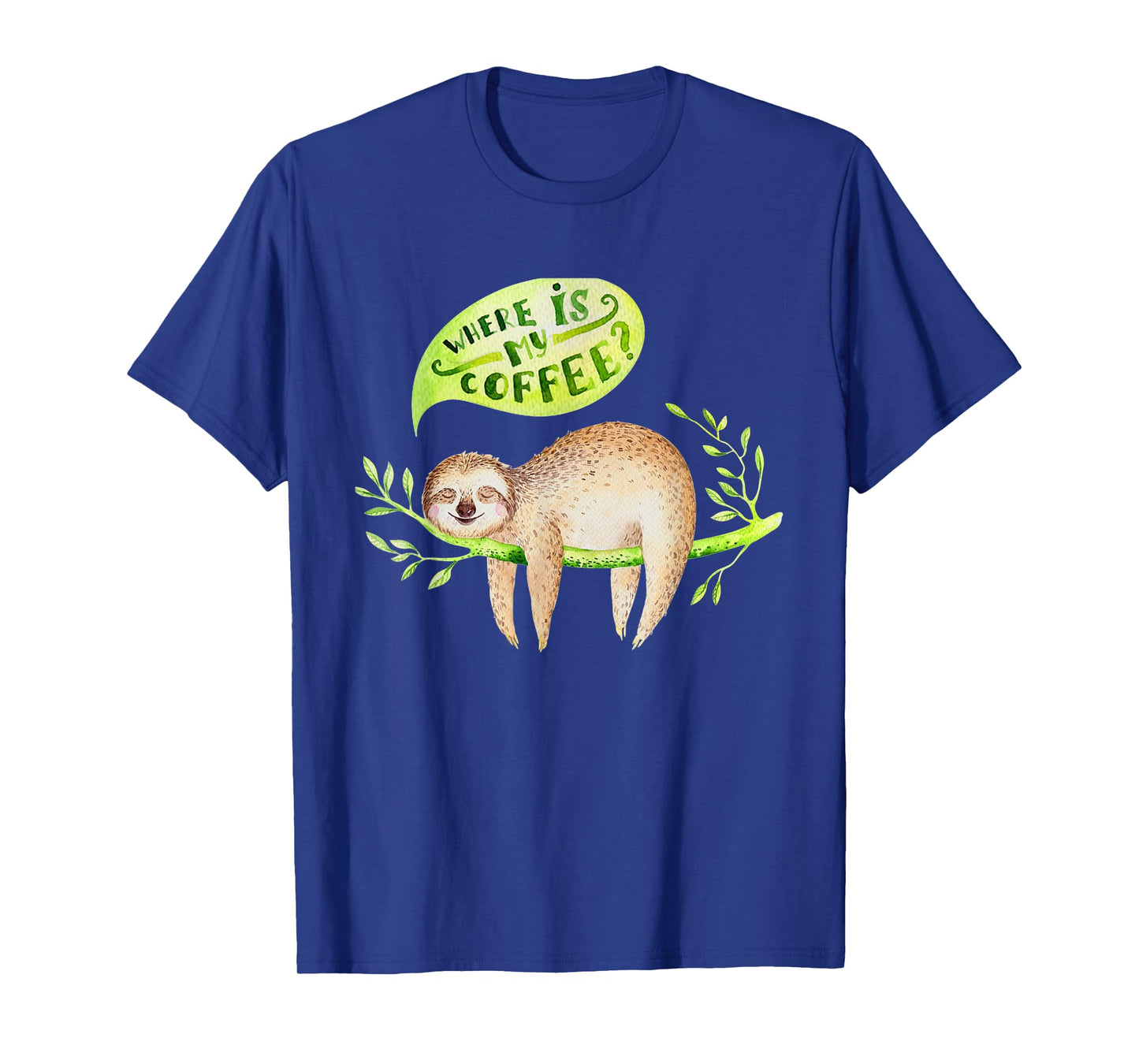Cute Baby animals sloth nursery T-Shirt