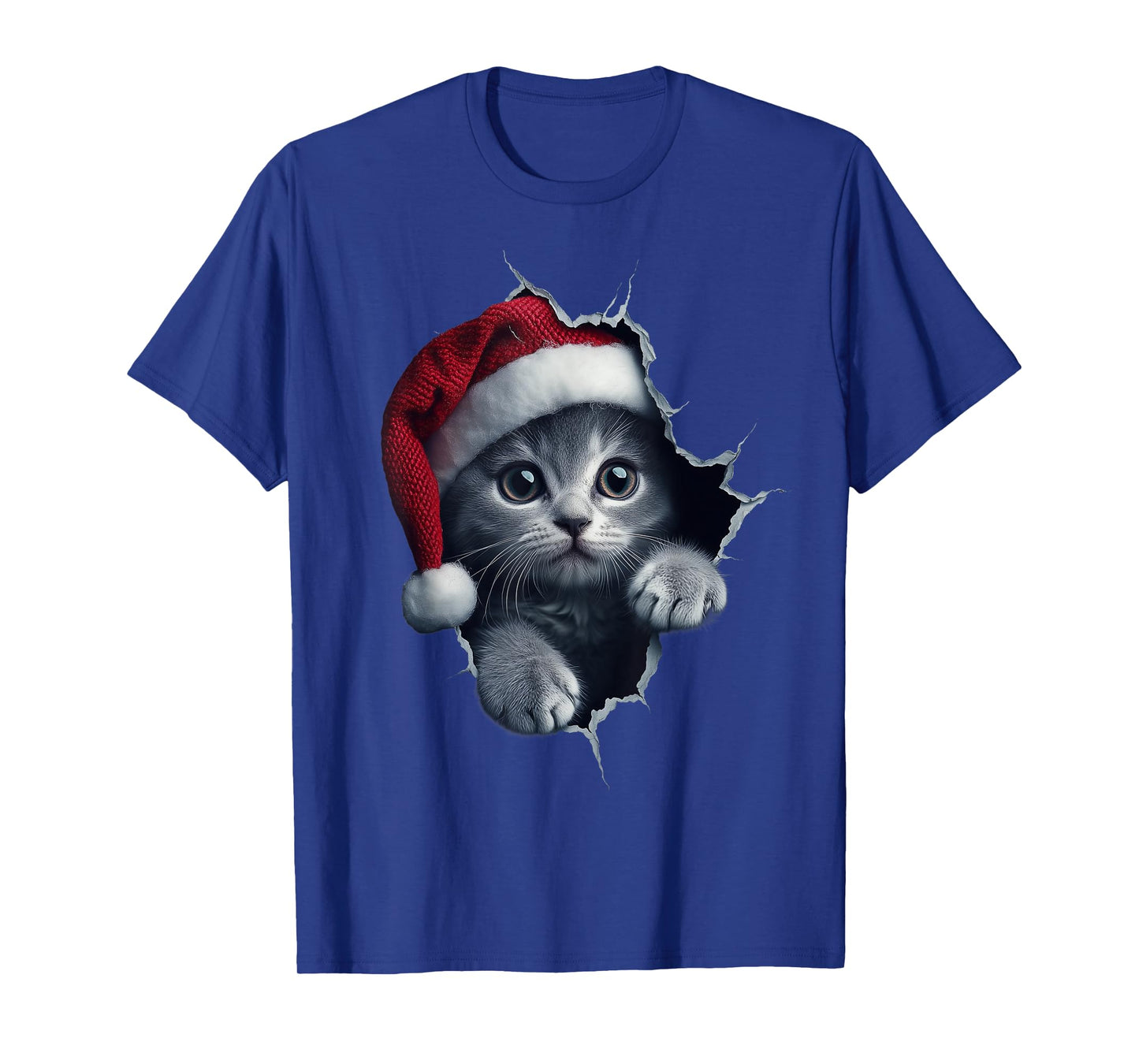 Funny Christmas Cat Lover Cats Owner Xmas Cute Cat T-Shirt