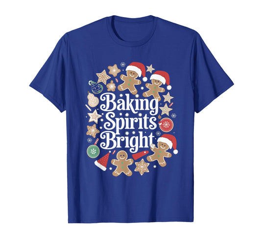 Baking Spirits Bright Gingerbread Christmas Cookies T-Shirt