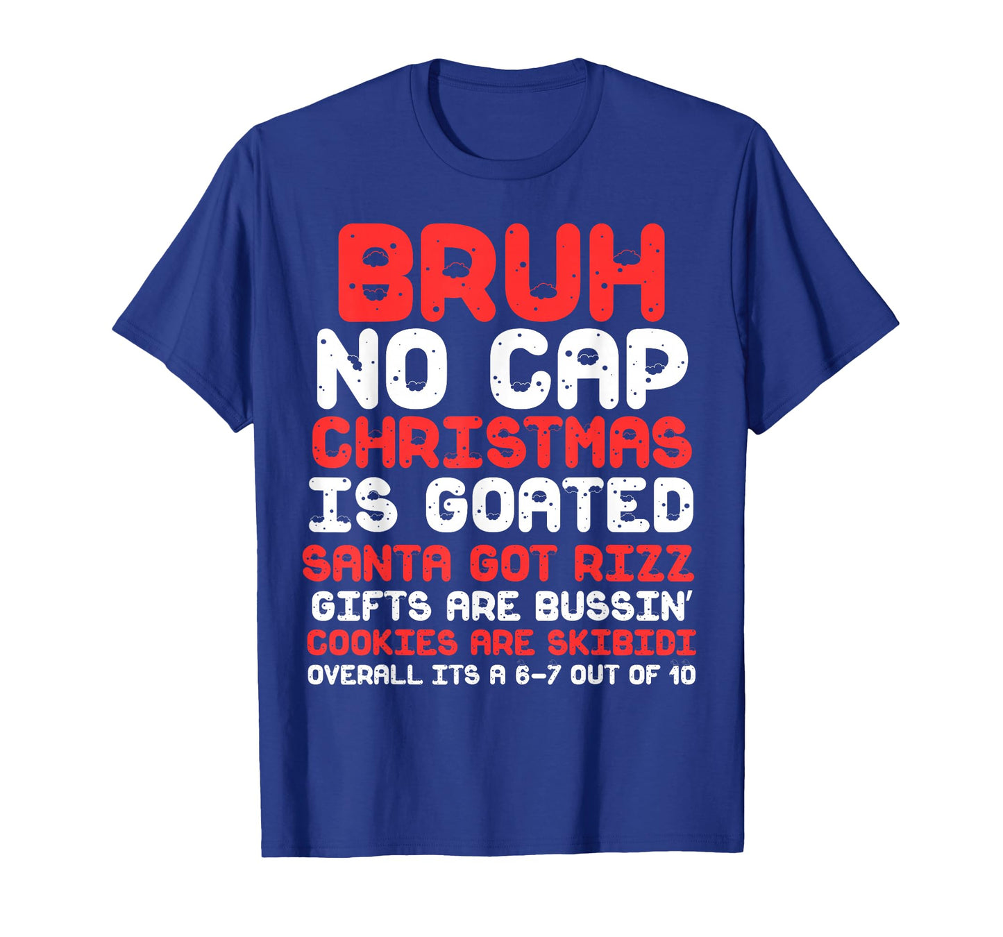 Funny Middle School Generation Alpha Gen A Slang Christmas T-Shirt