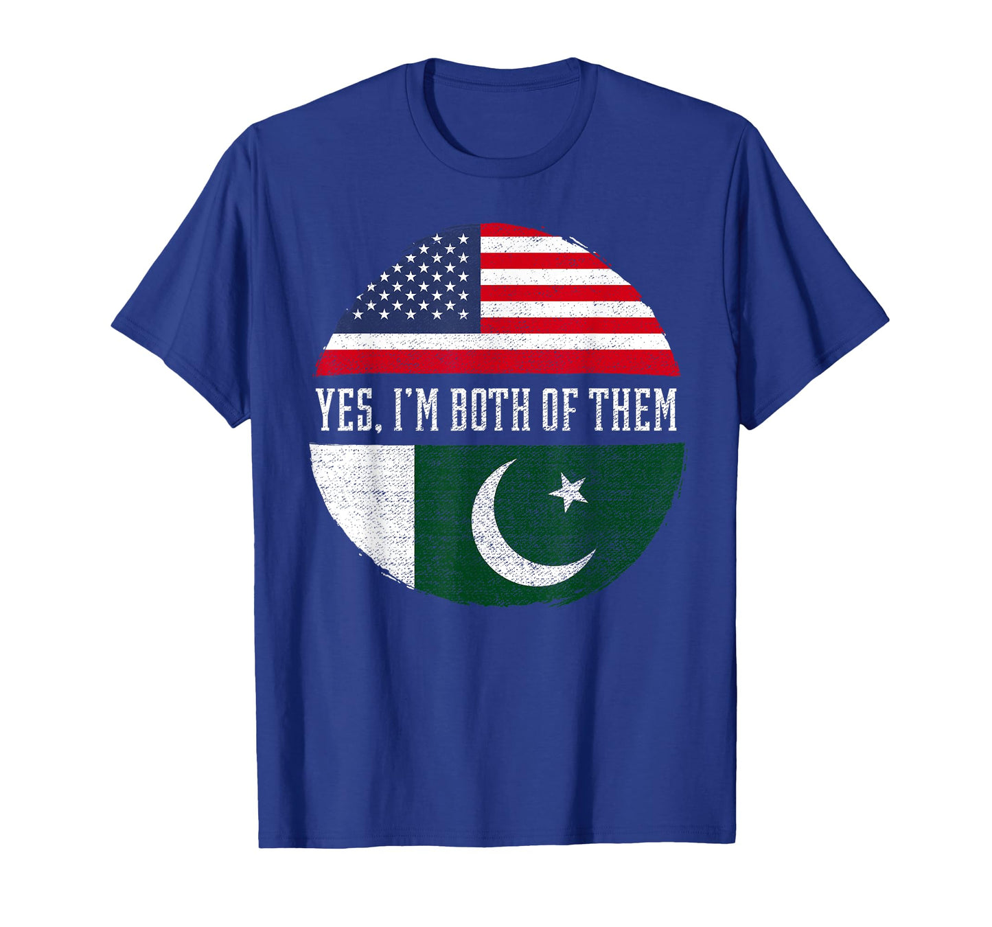 Half American Half Pakistani USA Flag Pakistan Heritage DNA Women Kids Men T-Shirt