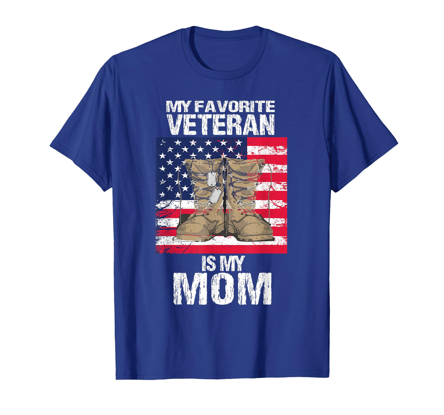 Veteran Mom Proud Son Kids Veterans Day US Veteran Mother T-Shirt