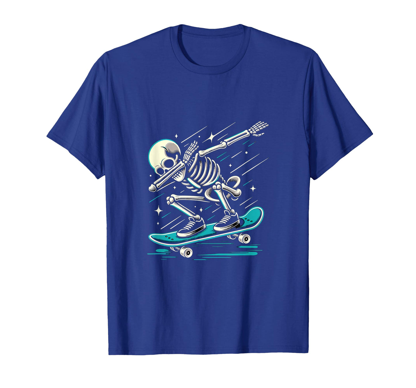 Dabbing Skeleton Skater skateboard lover T-Shirt