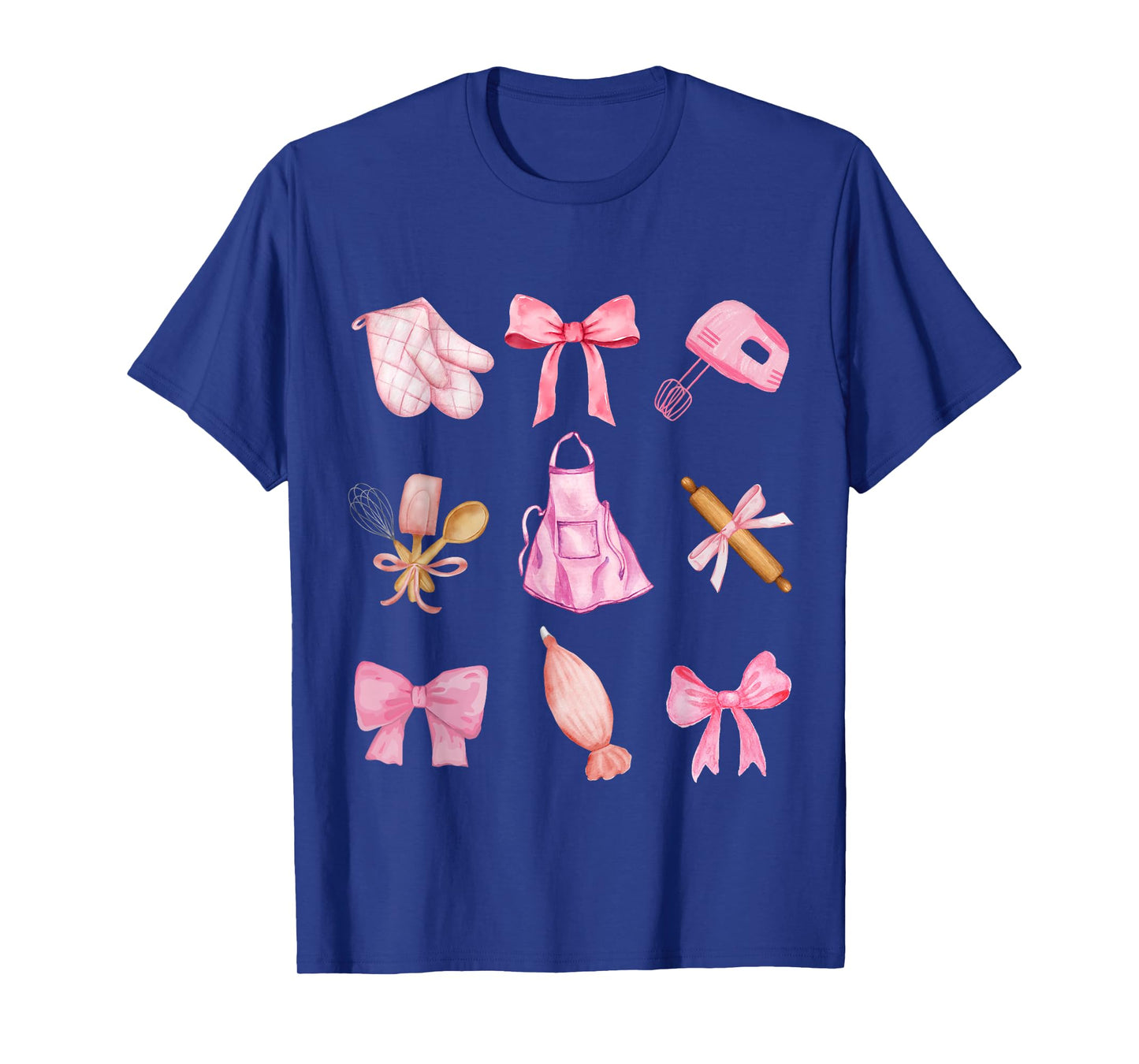 Cute Baking Pink Bow Y2k aesthetic Pink Coquette Girly Baker T-Shirt