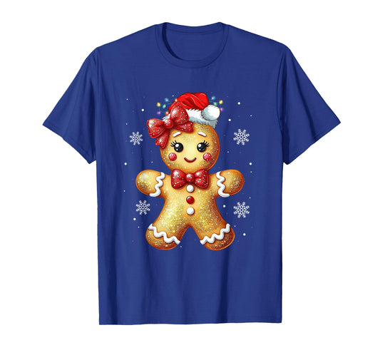 Cute Gingerbread Girl Christmas Cookie Baking Holiday Xmas T-Shirt